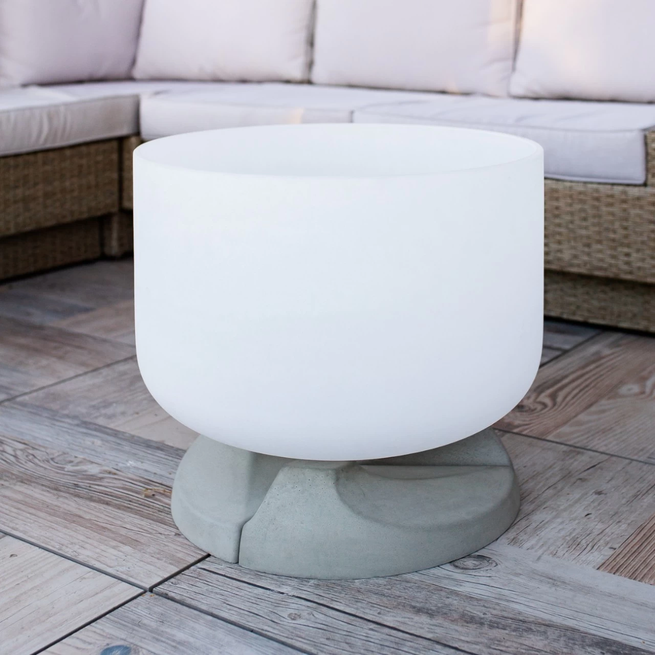 QFlame Ethanol Quarz Feuerschale Terrassen Set – Bild 3