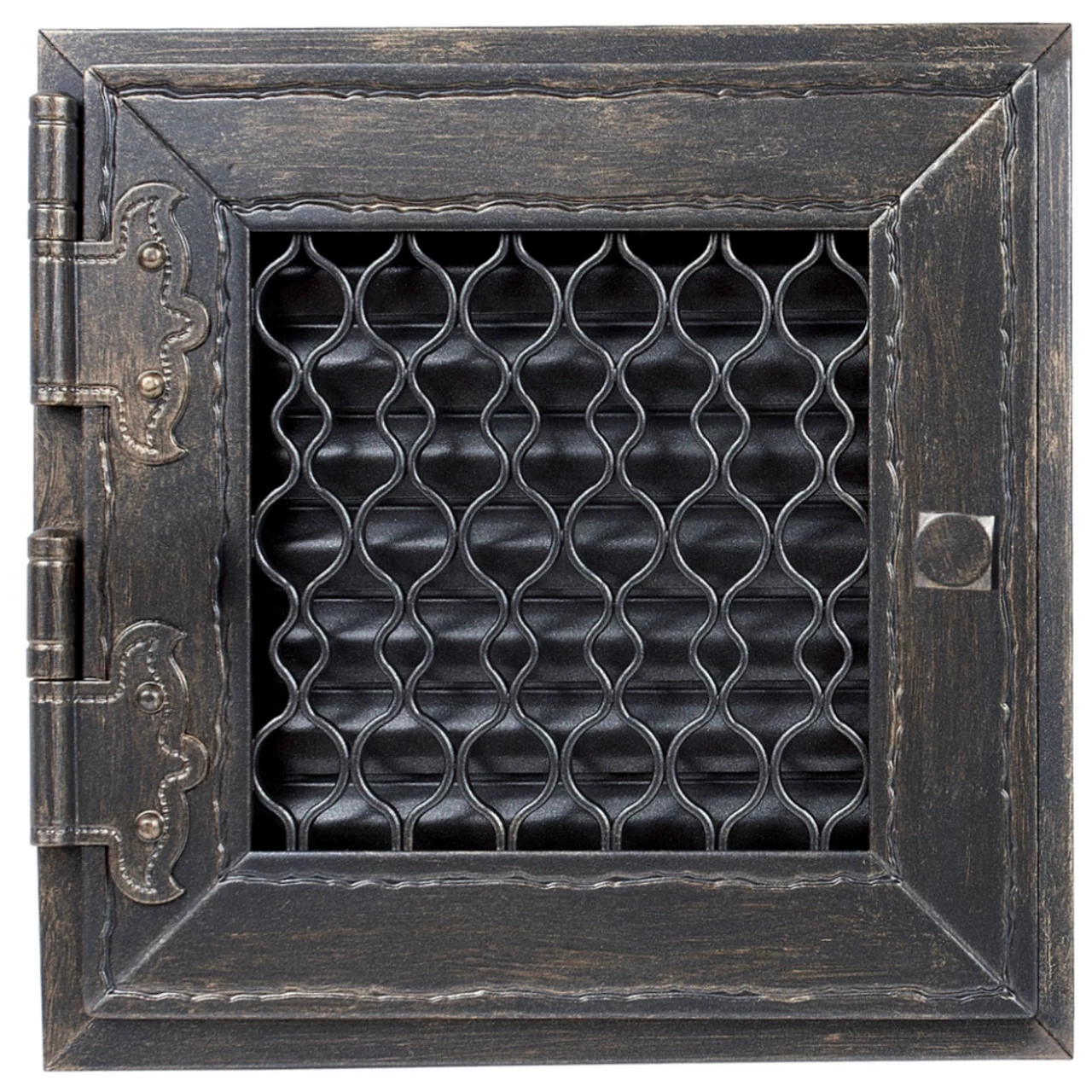 Retro Warmluftgitter Graphit 24 X 24 Cm