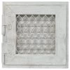 Retro Warmluftgitter Weiß 24 X 24 Cm
