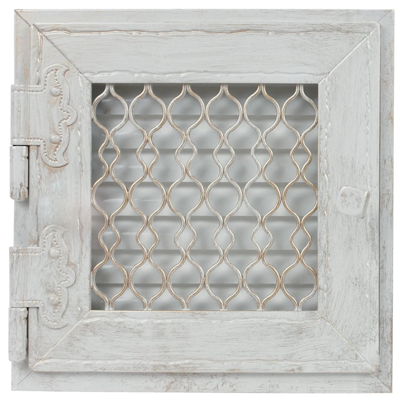 Retro Warmluftgitter Weiß 24 X 24 Cm