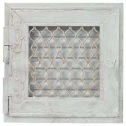 Retro Warmluftgitter Weiß 19 X 19 Cm