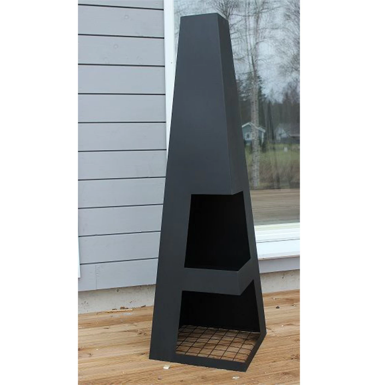 Outdoor/Garten Kamin Sanga Schwarz – Bild 3