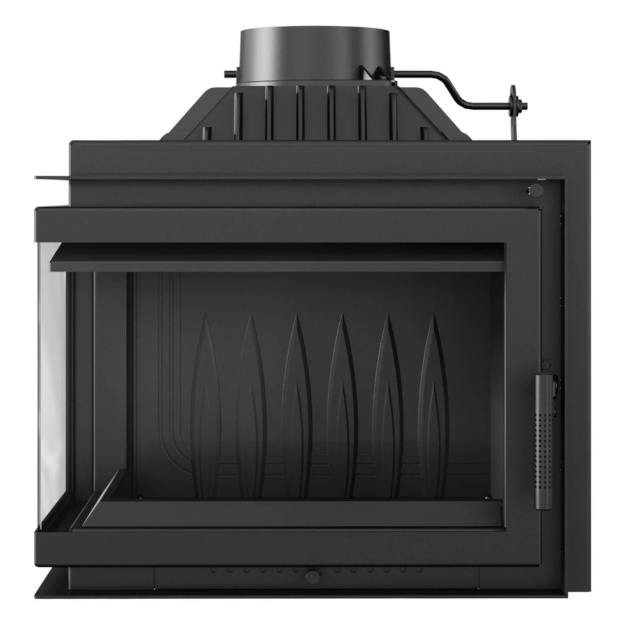 SIMPLE 8 Gusseiserner Kamineinsatz 8kW Links Verglast – Bild 2