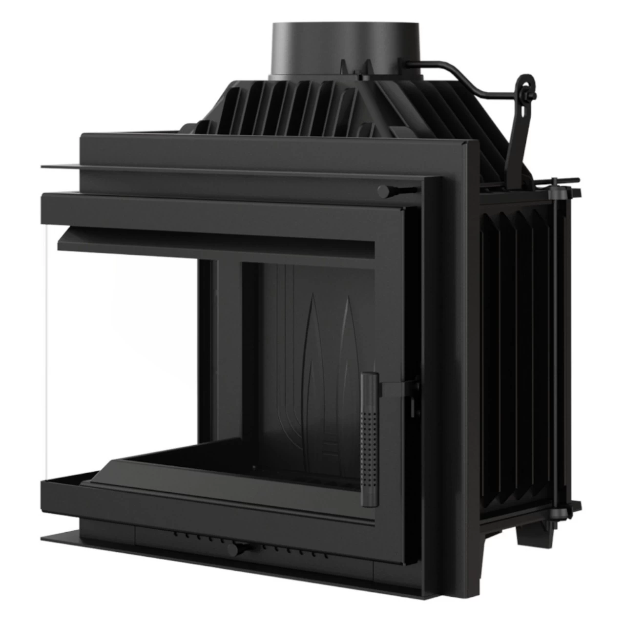 SIMPLE 8 Gusseiserner Kamineinsatz 8kW Links Verglast – Bild 4