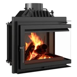 SIMPLE 8 Gusseiserner Kamineinsatz 8kW Rechts Verglast