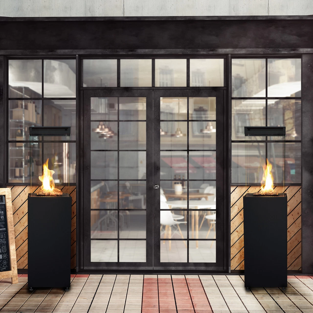 Ausstellungsstück Skagen Gasheizpilz / Gasheizstrahler / Gaskamin Inkl Schutzhülle – Bild 3