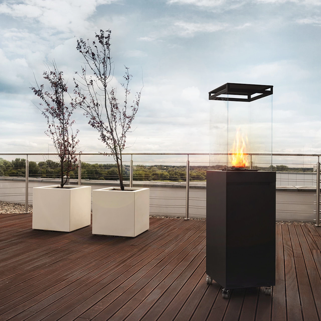 Ausstellungsstück Skagen Gasheizpilz / Gasheizstrahler / Gaskamin Inkl Schutzhülle – Bild 2