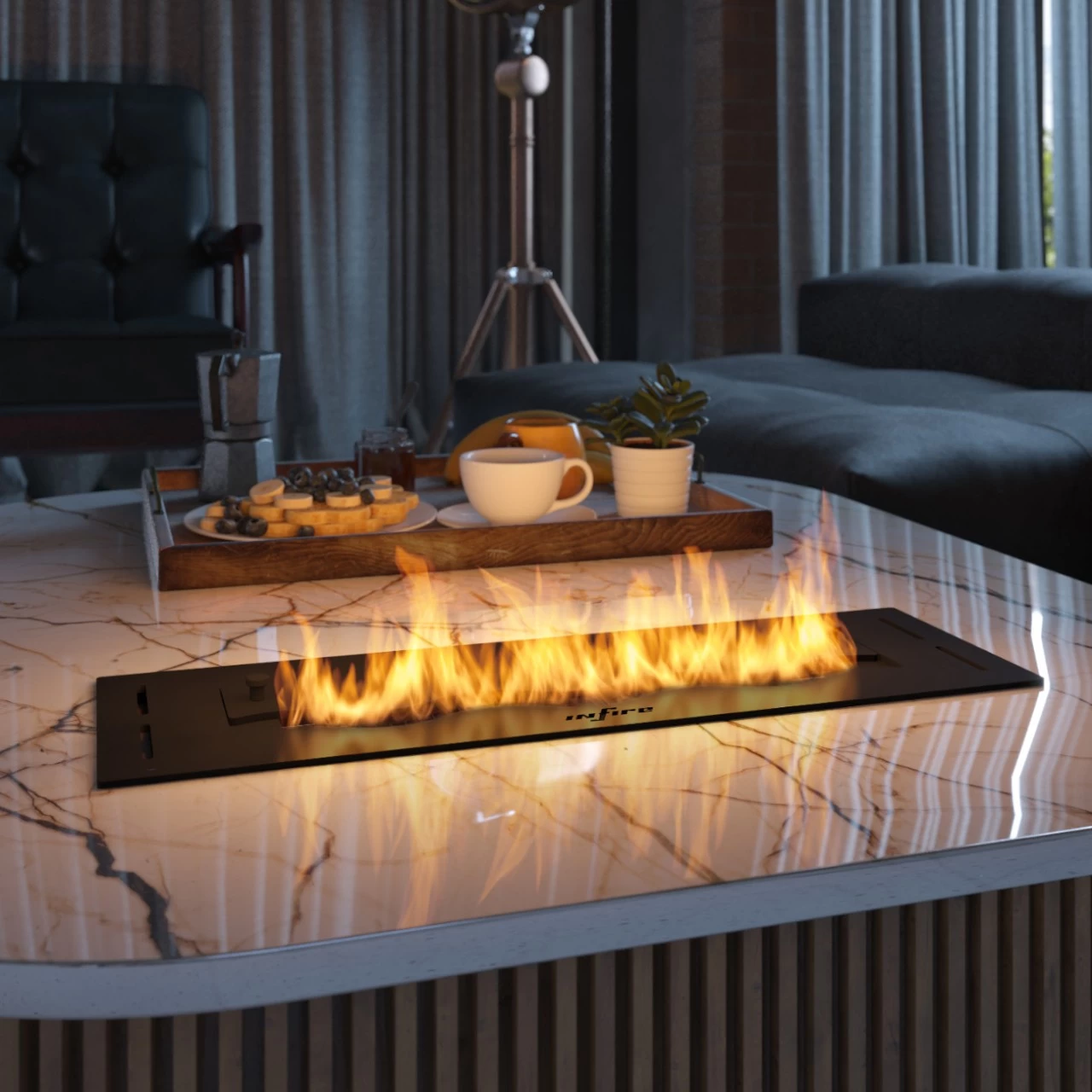 Slim Line Black 500 Ethanol Brenner – Bild 3