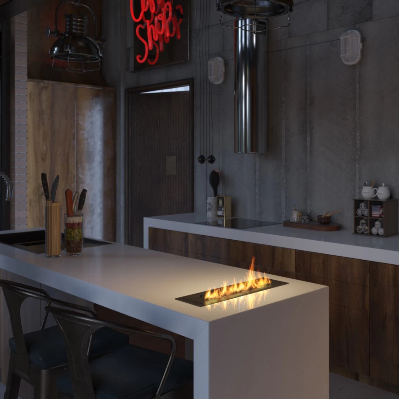 Slim Line Black 500 Ethanol Brenner – Bild 6