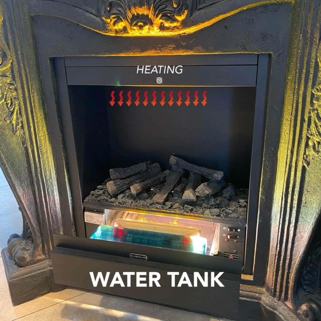 Einbaukasten Albany Opti-Myst Wasserdampf Kamin – Bild 2