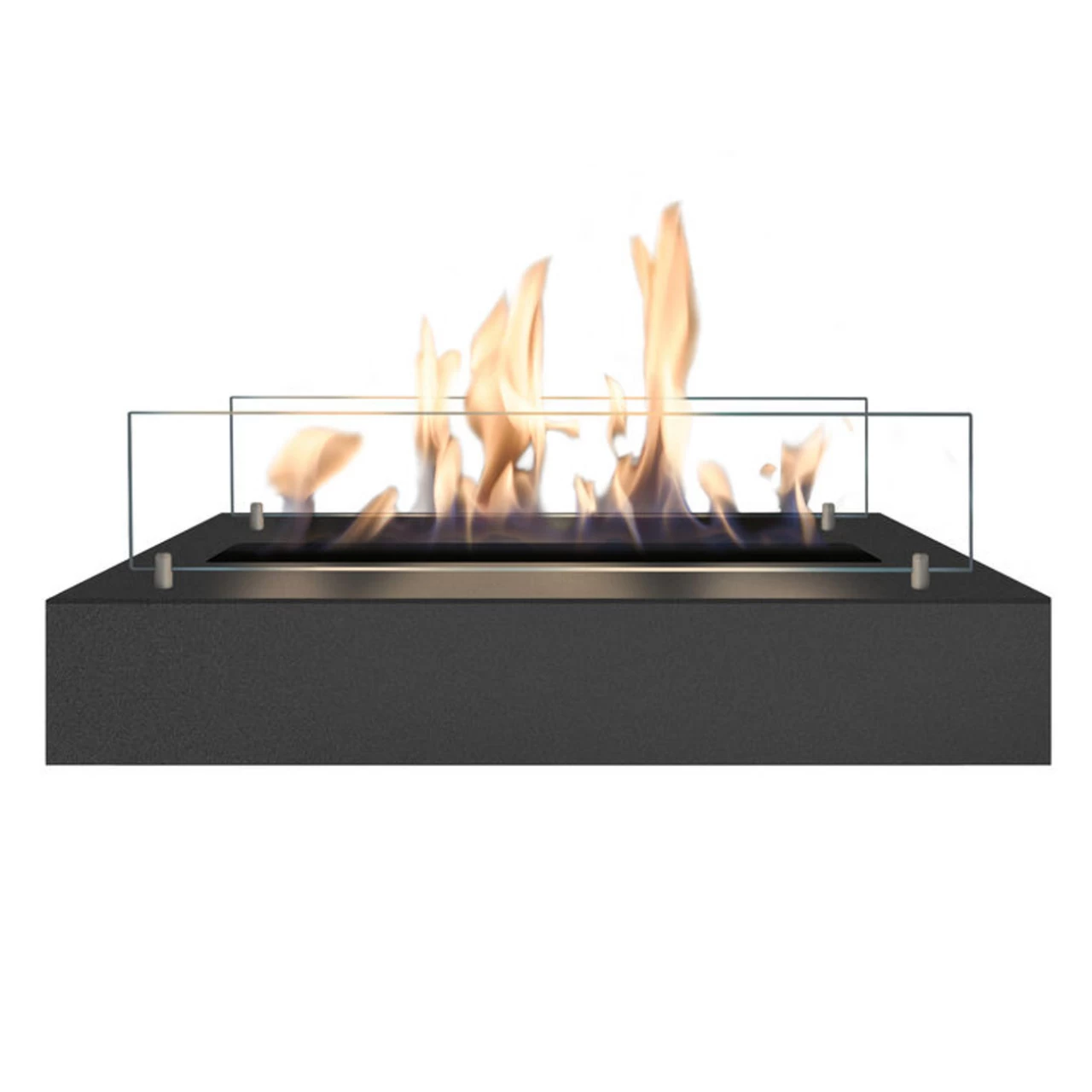 Cadiz Corner Bioethanol Kamin Naturstein Weiß Mit Steindekor Und Medaillon – Bild 4